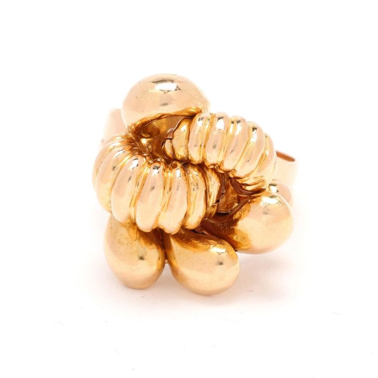 Gold Knot Motif Ring