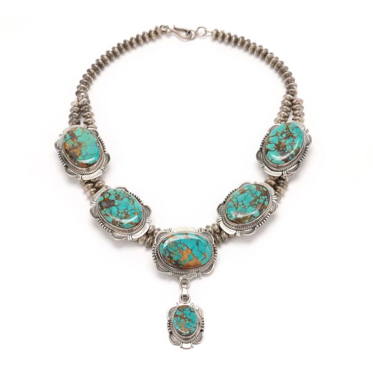 Sterling Silver and Turquoise Necklace