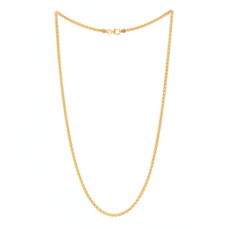 Gold Wheat Chain Necklace