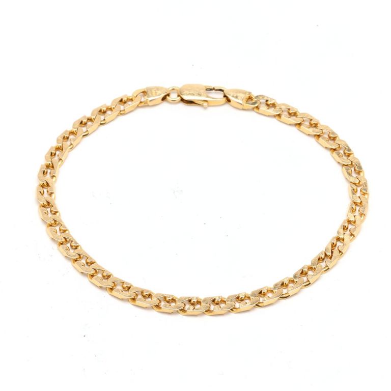Gold Fancy Link Bracelet