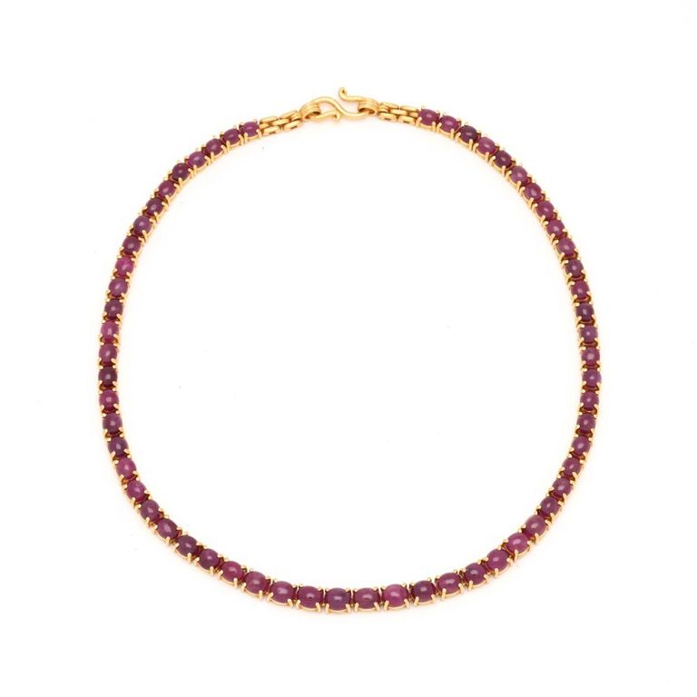 Gold and Ruby Necklace
