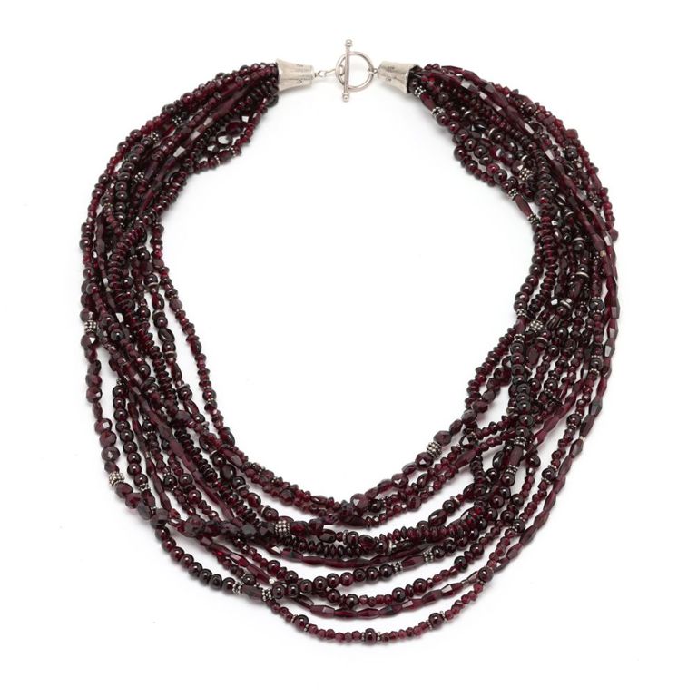 Garnet Multi-Strand Necklace
