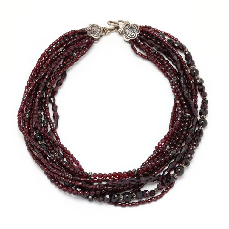 Garnet Multi-Strand Necklace