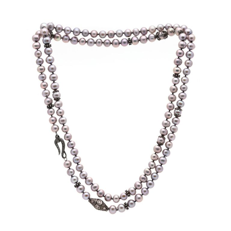 Pearl and Diamond Necklace