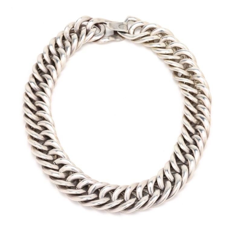 Sterling Silver Curb Link Necklace