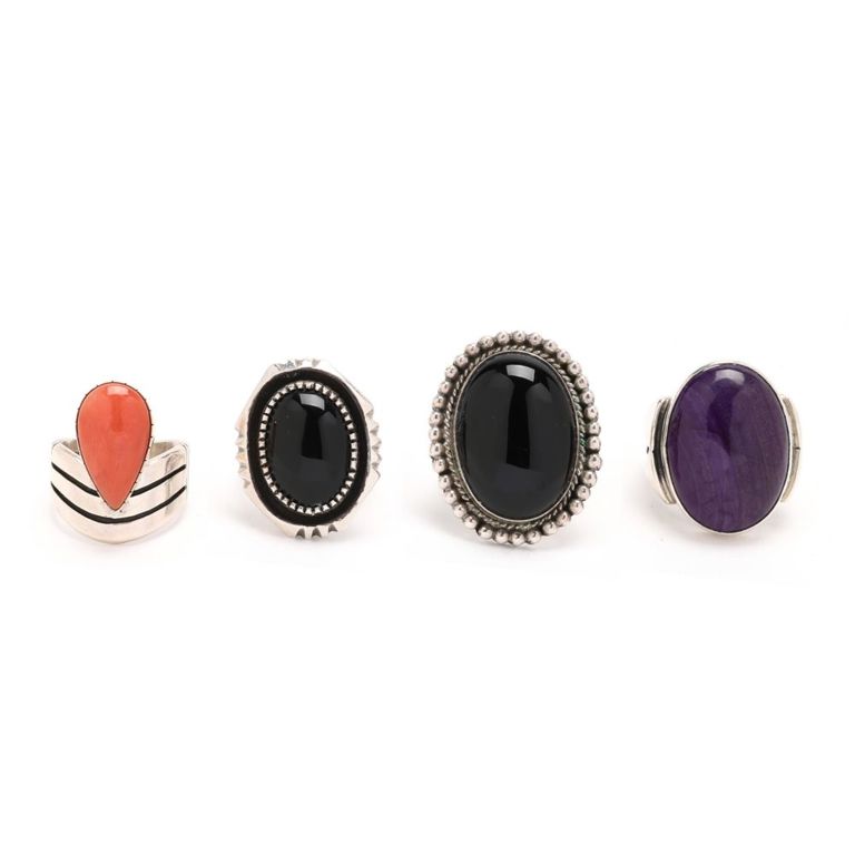 Southwestern Silver and Gem-Set Rings