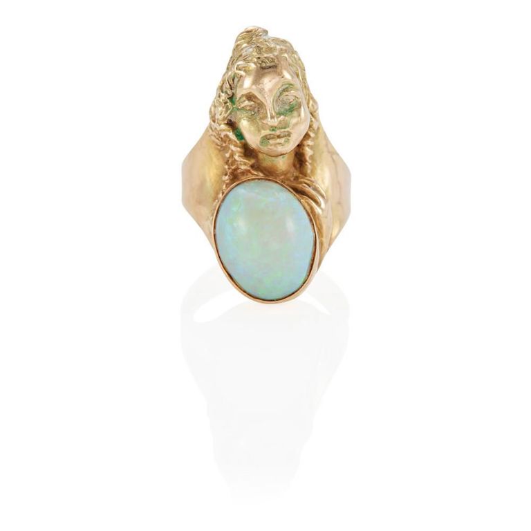 14k Gold Opal Ring
