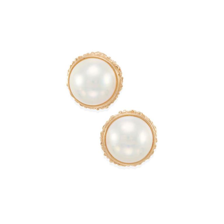14k Gold Cultured Pearl Earrings