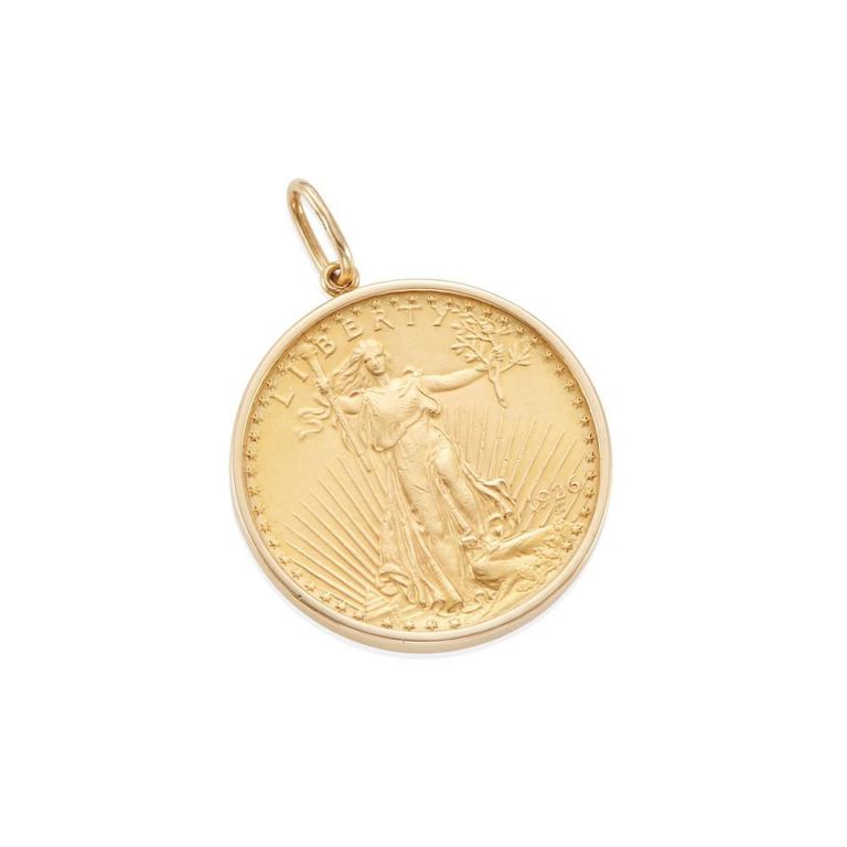 Gold Coin Pendant
