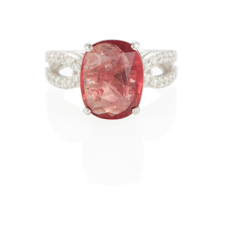 18k Gold Ruby and Diamond Ring