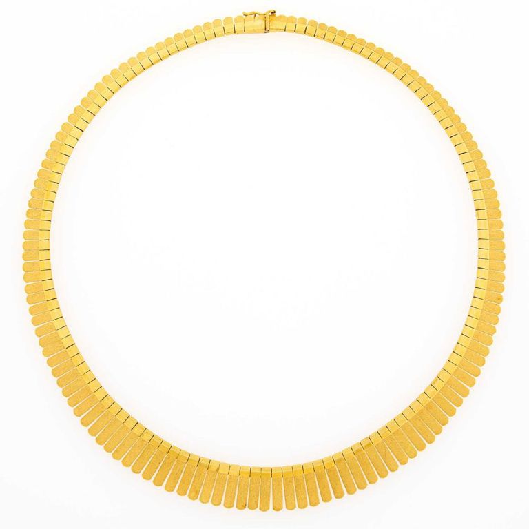 18k Gold Fringe Necklace