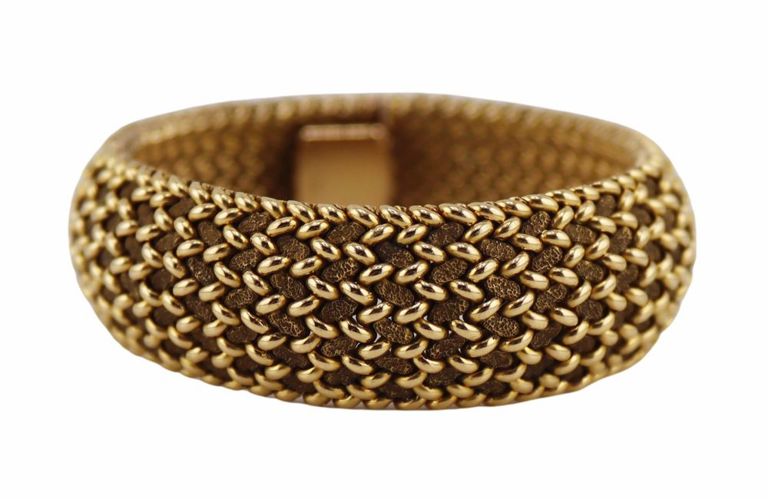 14k Gold Articulated Bracelet