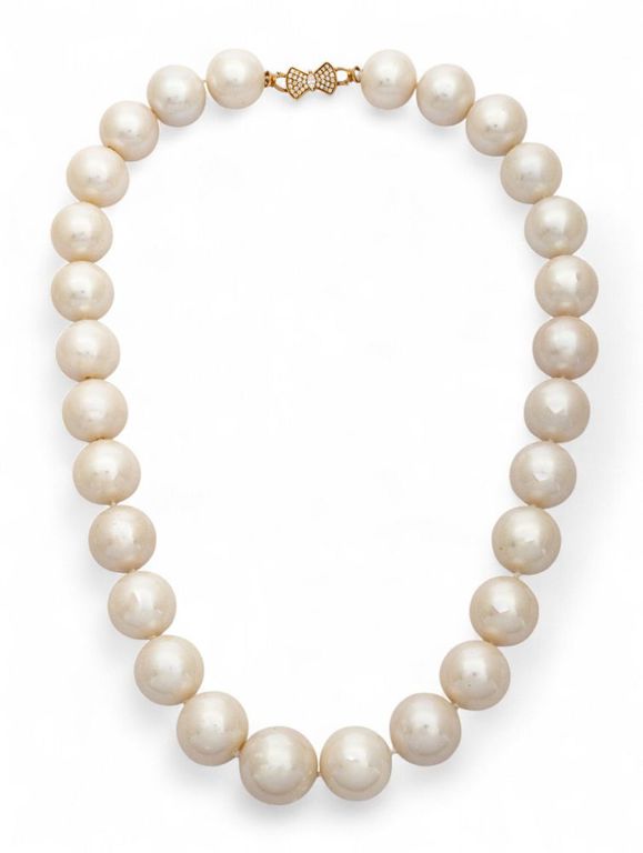South Sea Pearl and Diamond Necklace