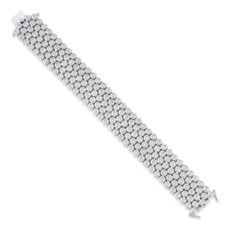 18k White Gold Diamond Bracelet