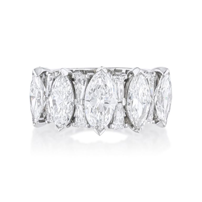 18k White Gold Diamond Band