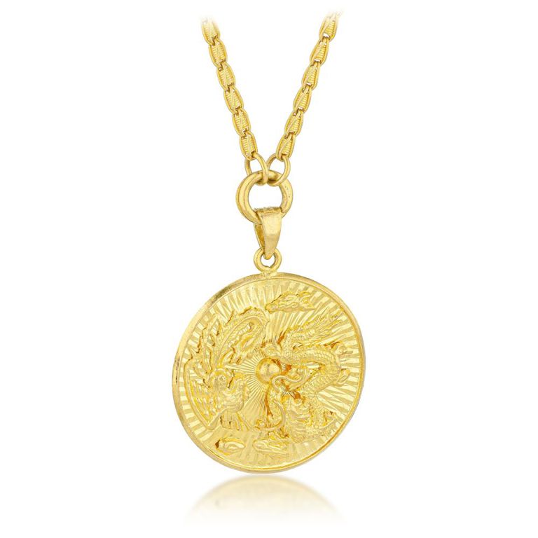 24 k gold line necklace