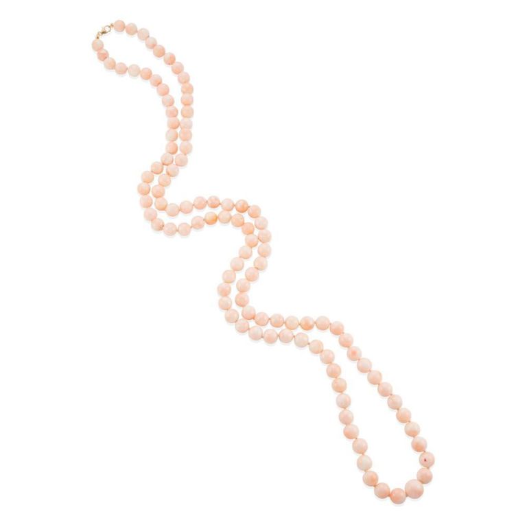 18k Gold Coral Necklace