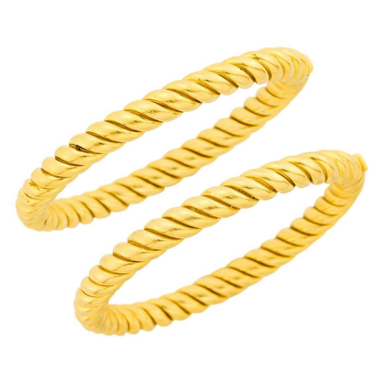 18k Gold Bangle Bracelets