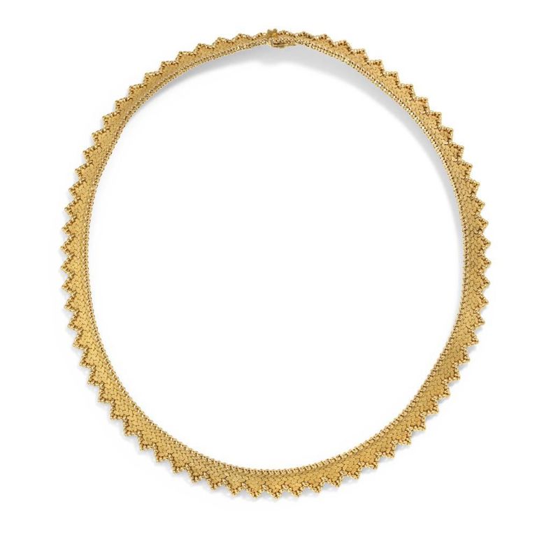 18k Gold Collar Necklace