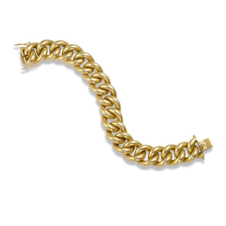 18k Gold Curb Link Bracelet