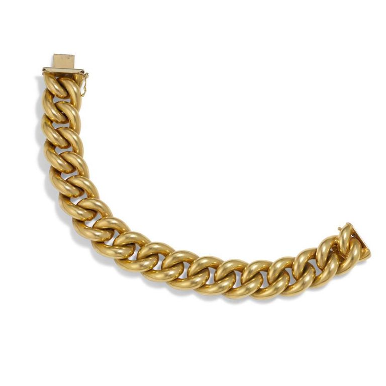 18k Gold Curb Link Bracelet