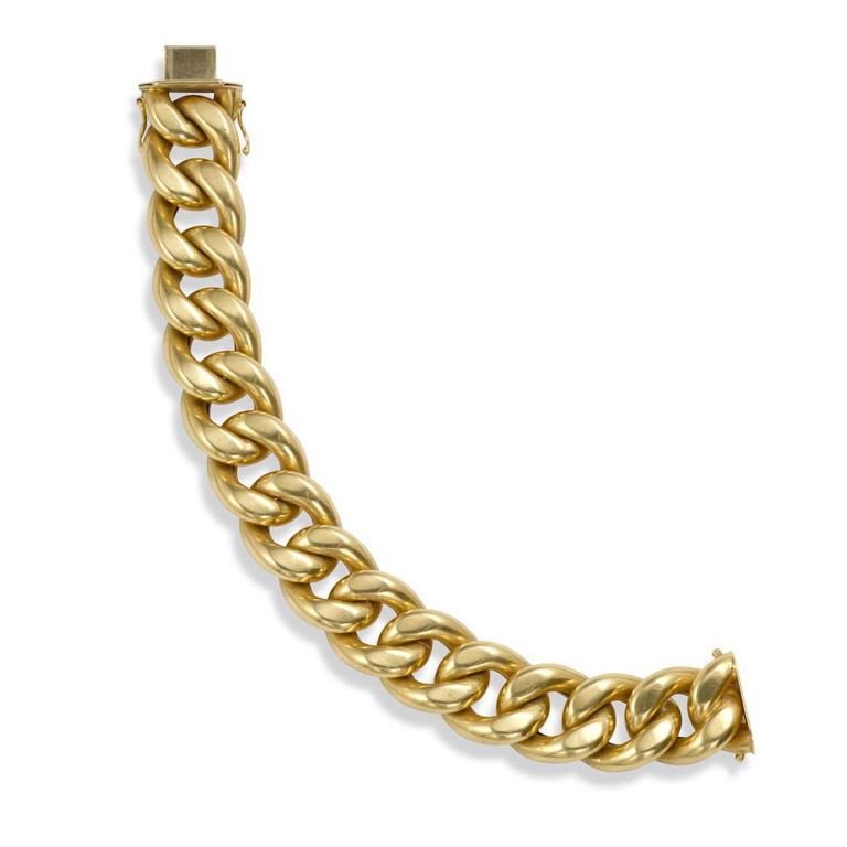 18k Gold Curb Link Bracelet