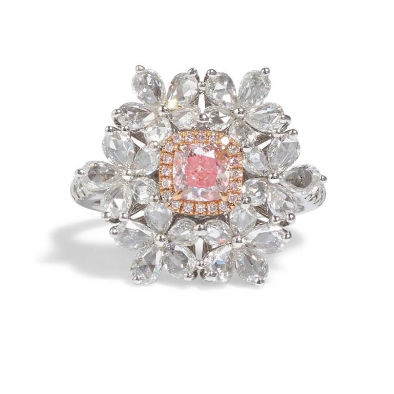 18k Bi-Color Gold Diamond Ring