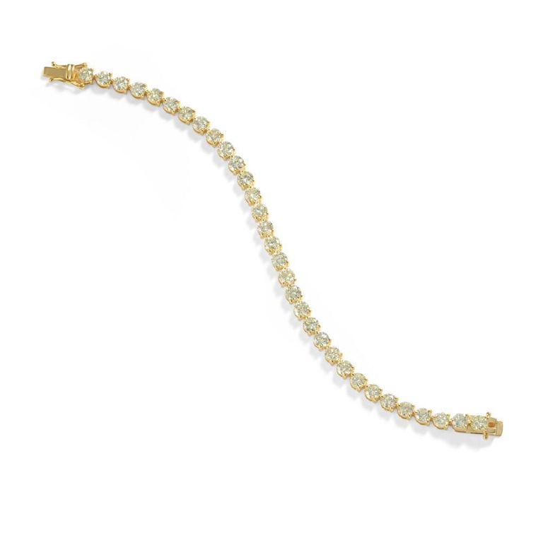 14k Gold Yellow Diamond Bracelet