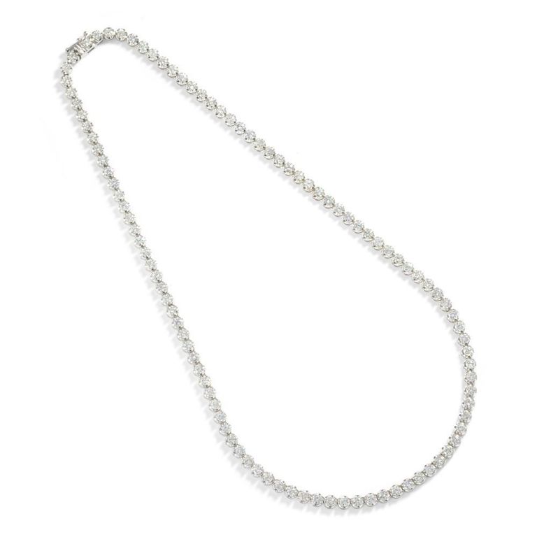 18k White Gold Diamond Necklace