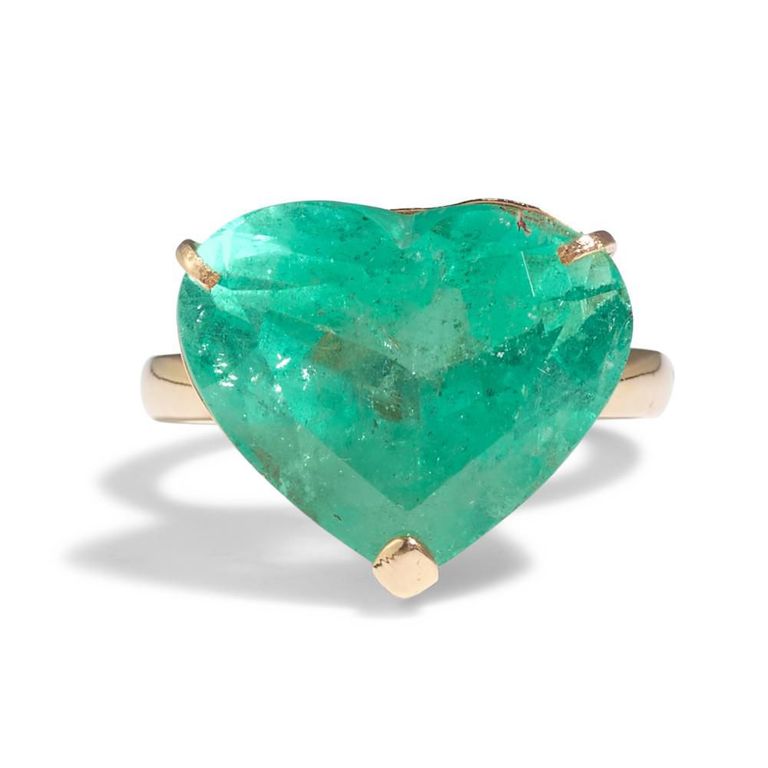 18k Gold Emerald Ring