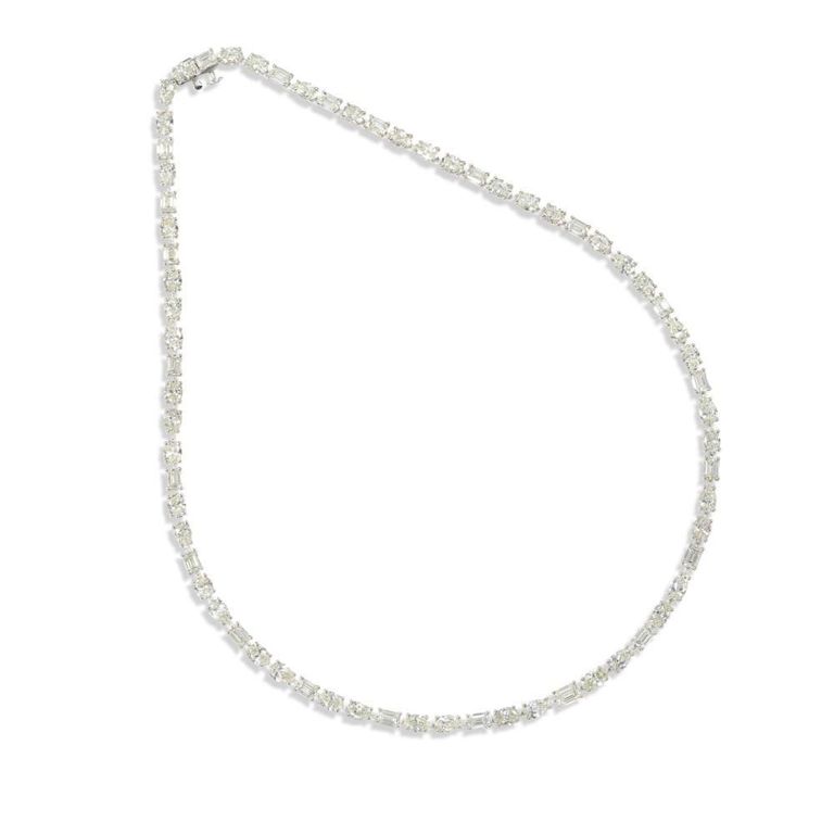 18k White Gold Diamond Necklace