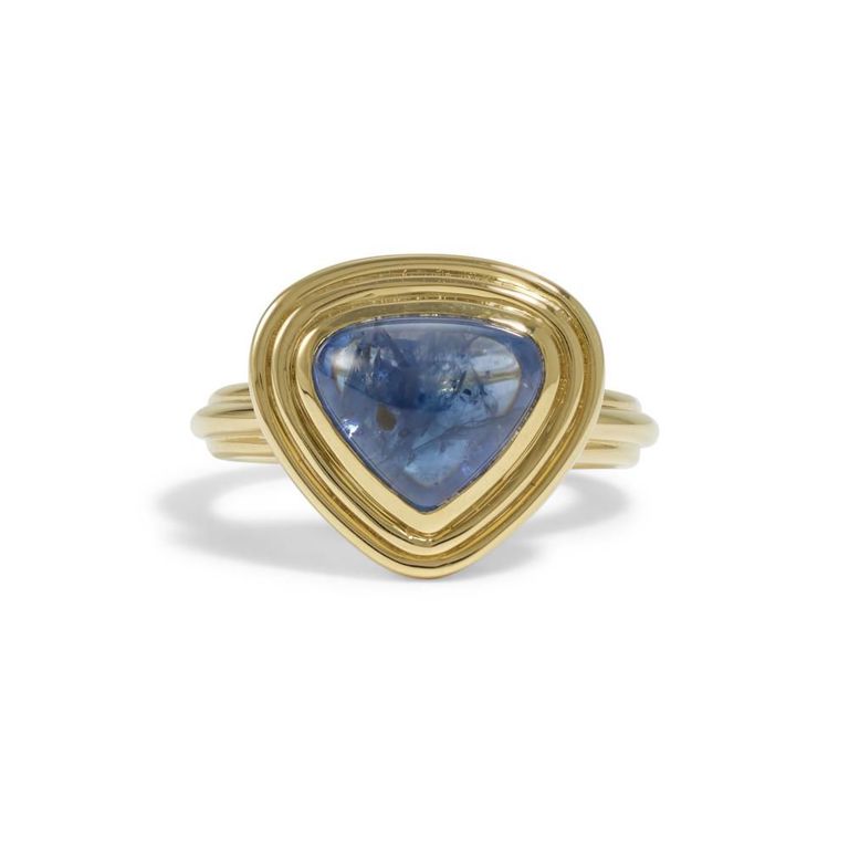 18k Gold Sapphire Ring