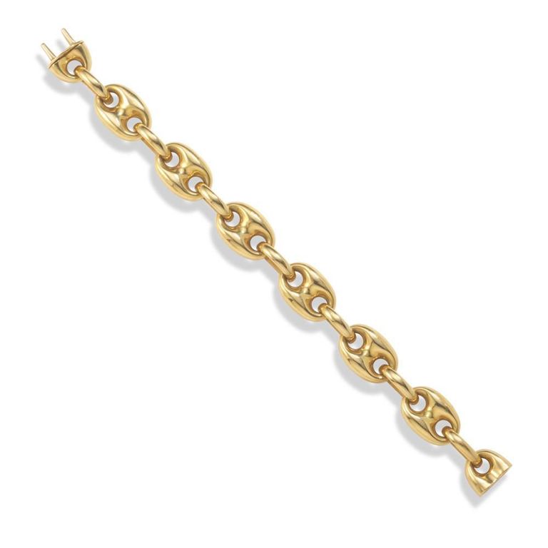 18k Gold Mariner Chain Bracelet