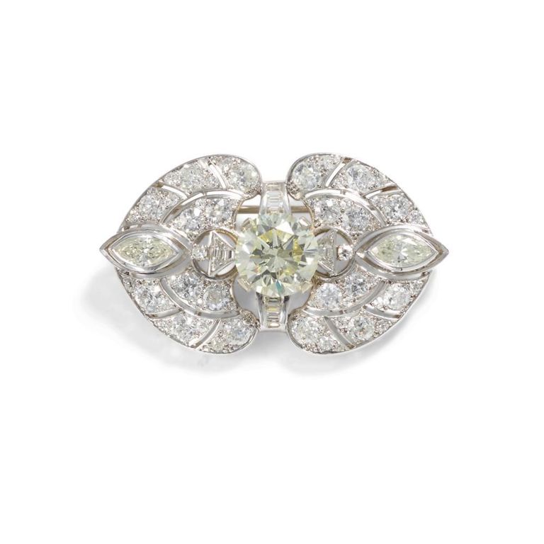Platinum Diamond Pendant/Brooch