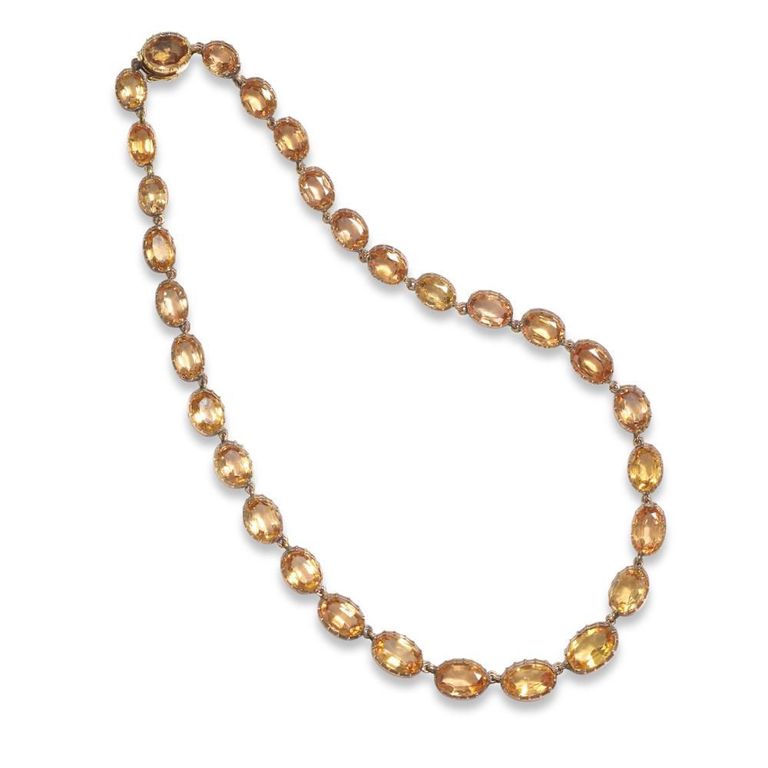 9k Gold Topaz Necklace