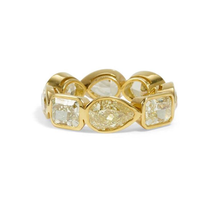 18k Gold Colored Diamond Ring