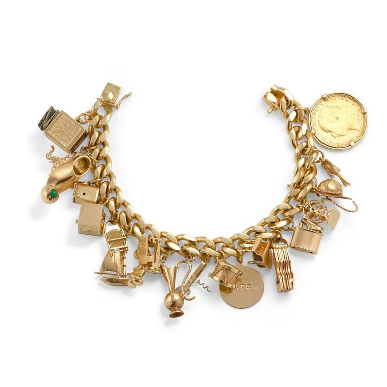 Gold Charm Bracelet