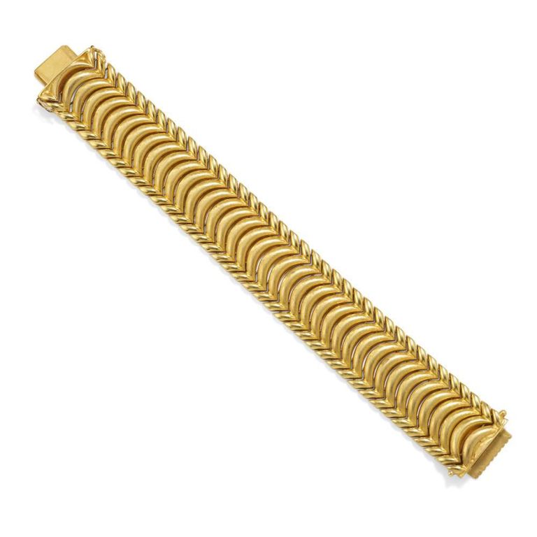 18k Gold Fancy Link Bracelet