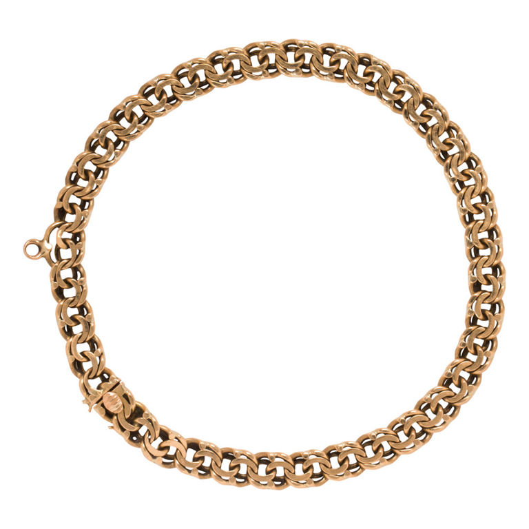 10k Gold Charm Link Bracelet