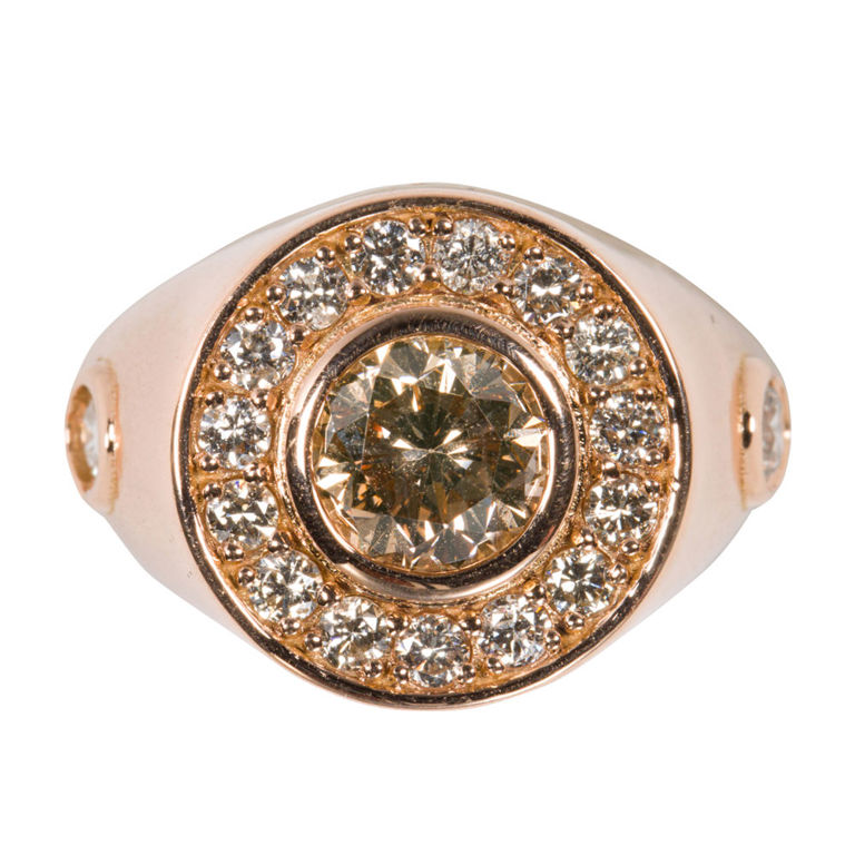 18k Rose Gold Diamond Ring