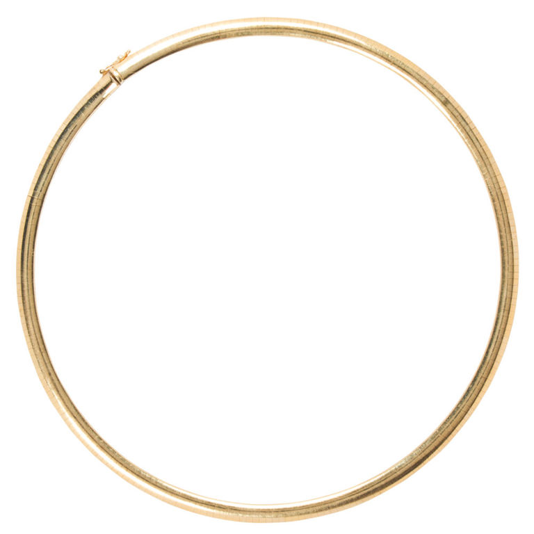 14k Bi-Color Gold Omega Necklace