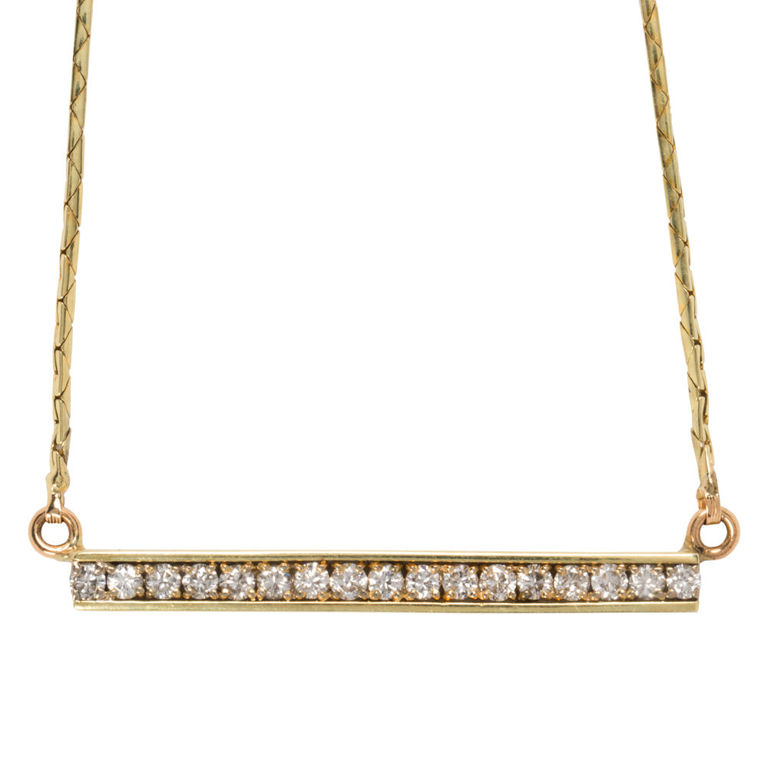 14k Gold Diamond Necklace