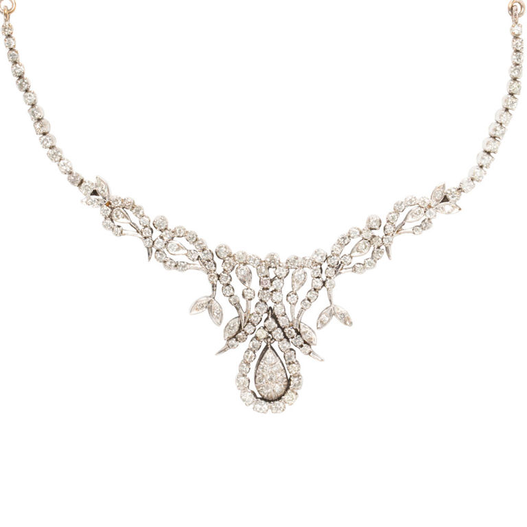 Silver Diamond Necklace