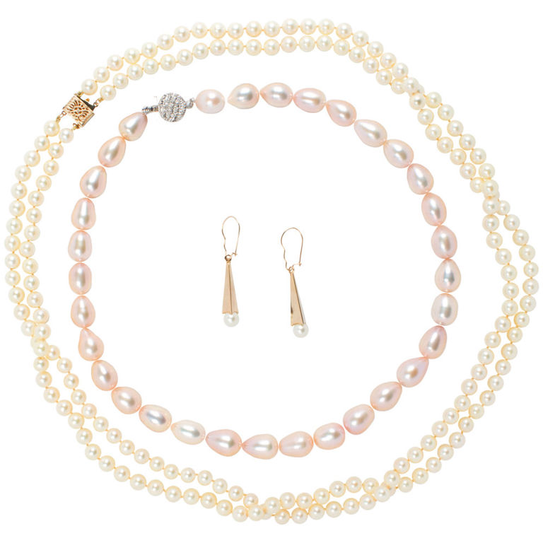Cultured Pearl Necklace and Jewelry Group
