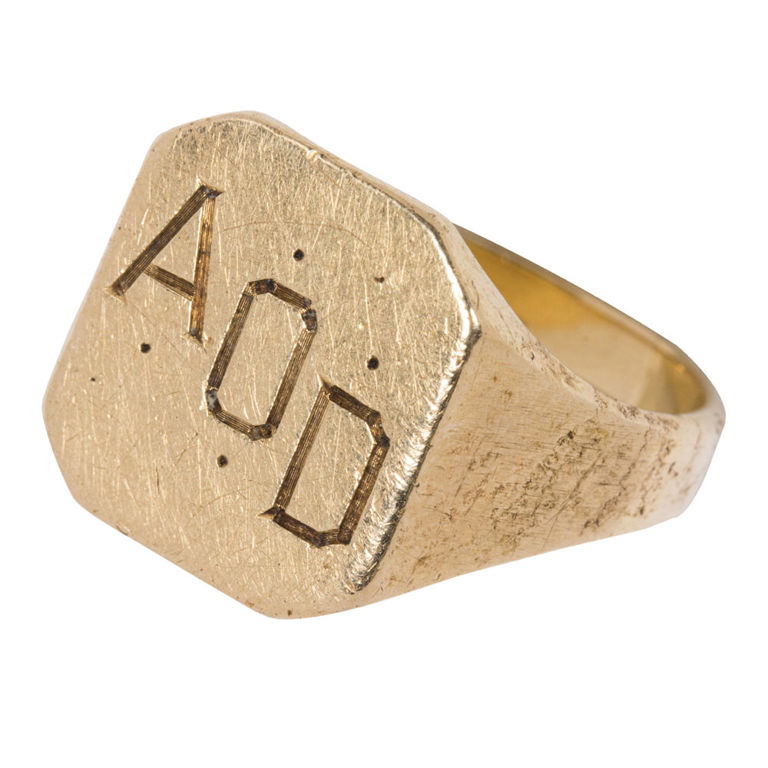 14k Gold Signet Ring