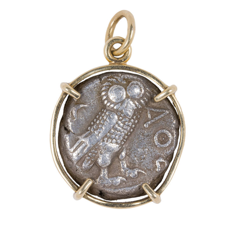 14k Gold Roman Coin Pendant
