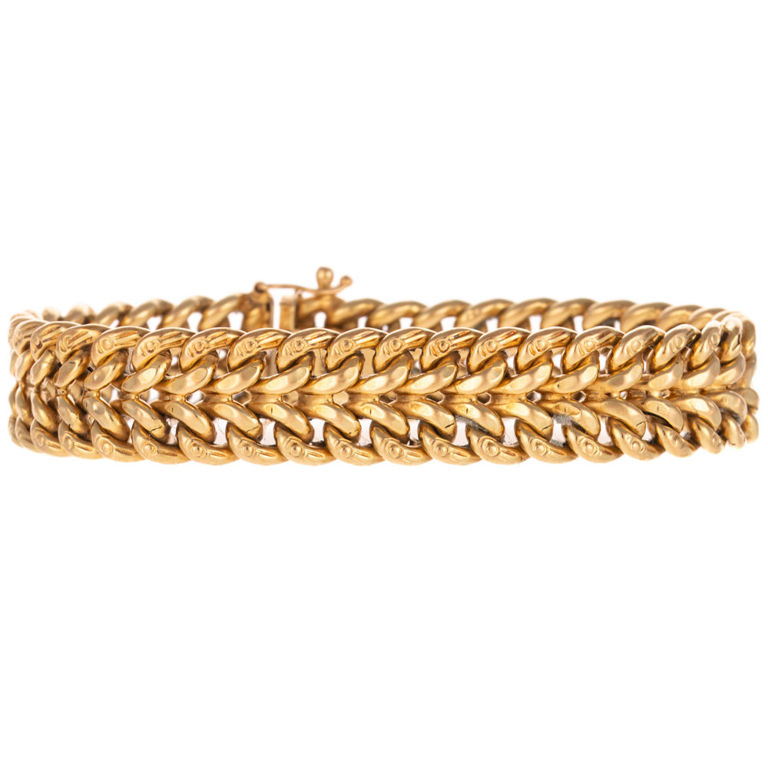 14k Yellow Gold Chain Bracelet