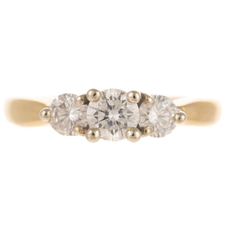 14k Yellow Gold Diamond Ring