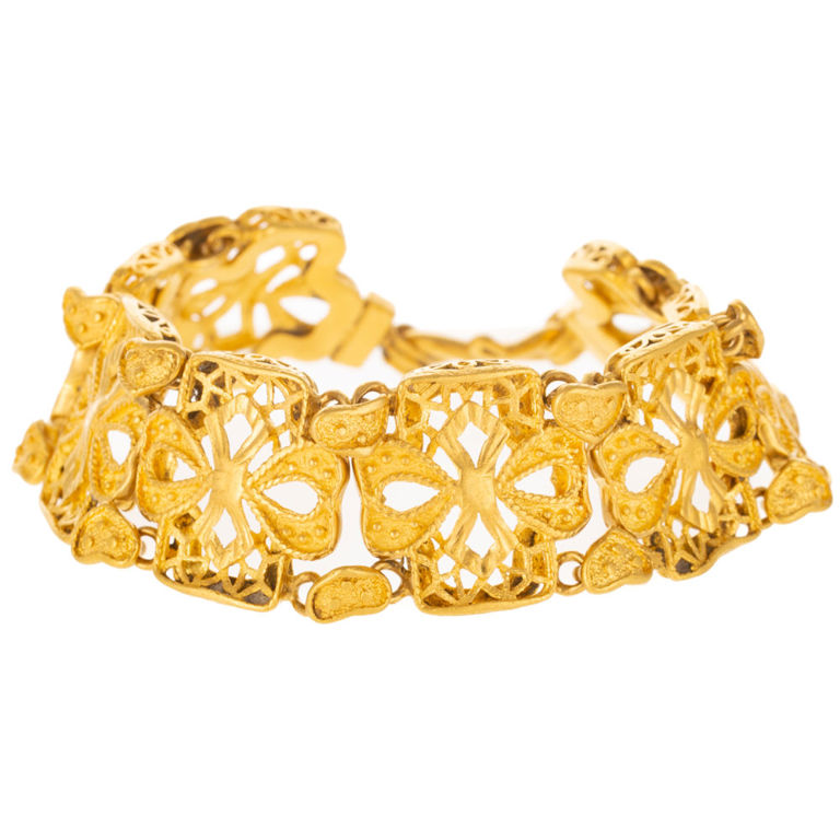 22k Yellow Gold Link Bracelet
