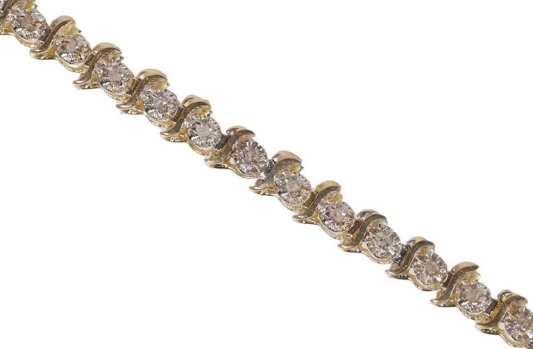 10k Gold Diamond Bracelet